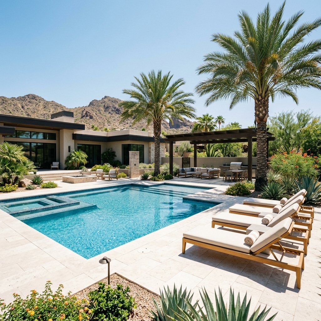Residential swimming pool in Arizona